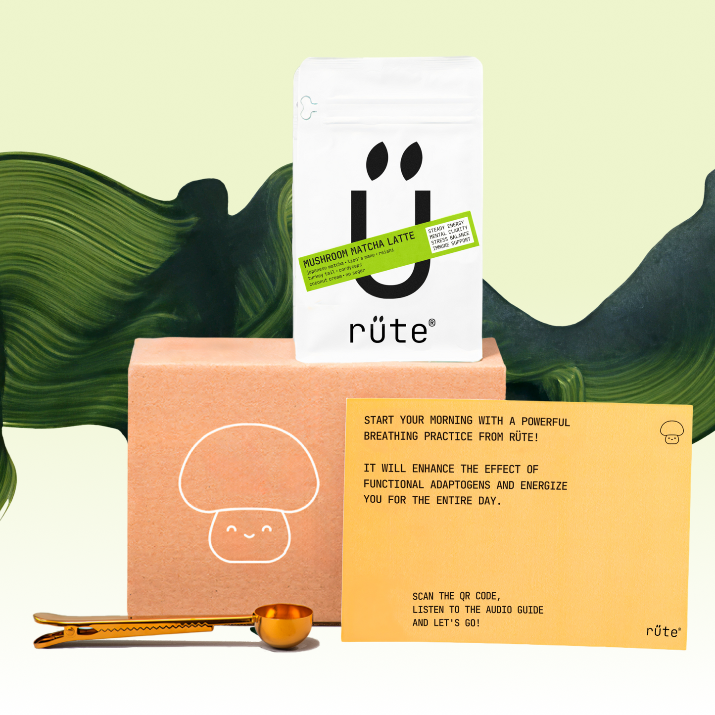 Mushroom Matcha Latte