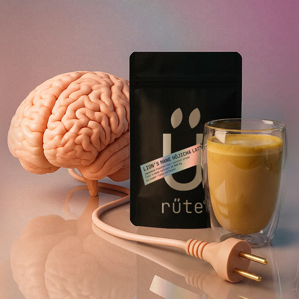 Lion’s Mane Hojicha Latte